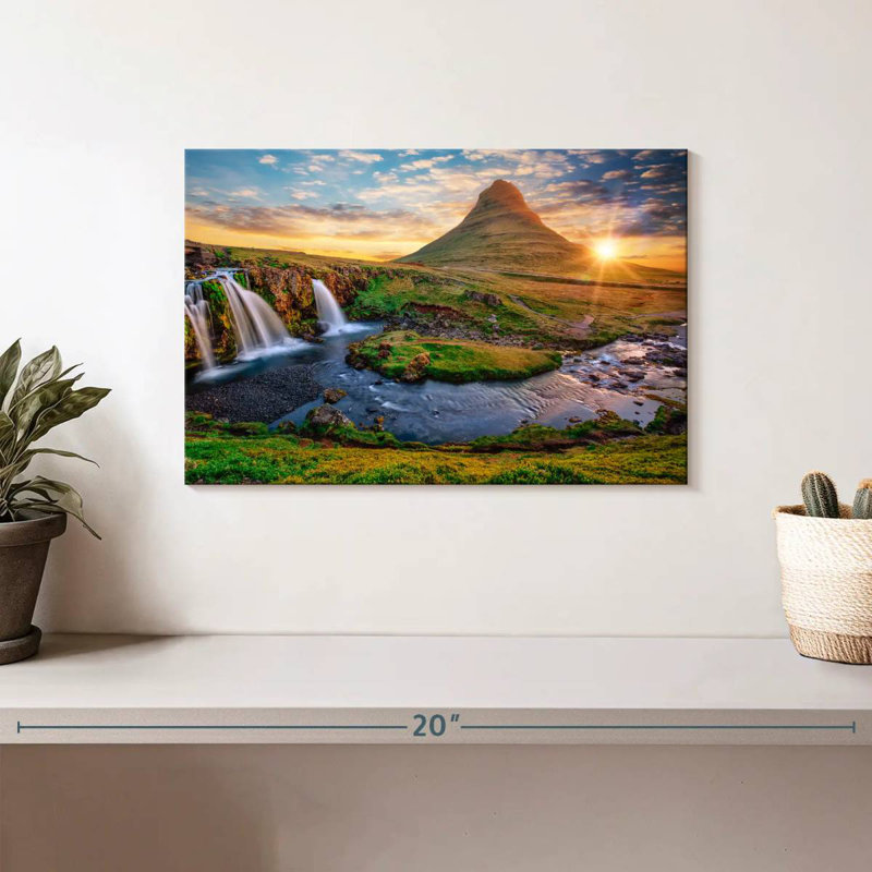 Alvord Kirkjufell au lever du soleil, H 8 po x l 12 po