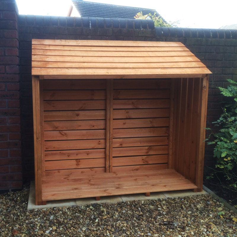 151cm W x 57cm D Wood Log Store