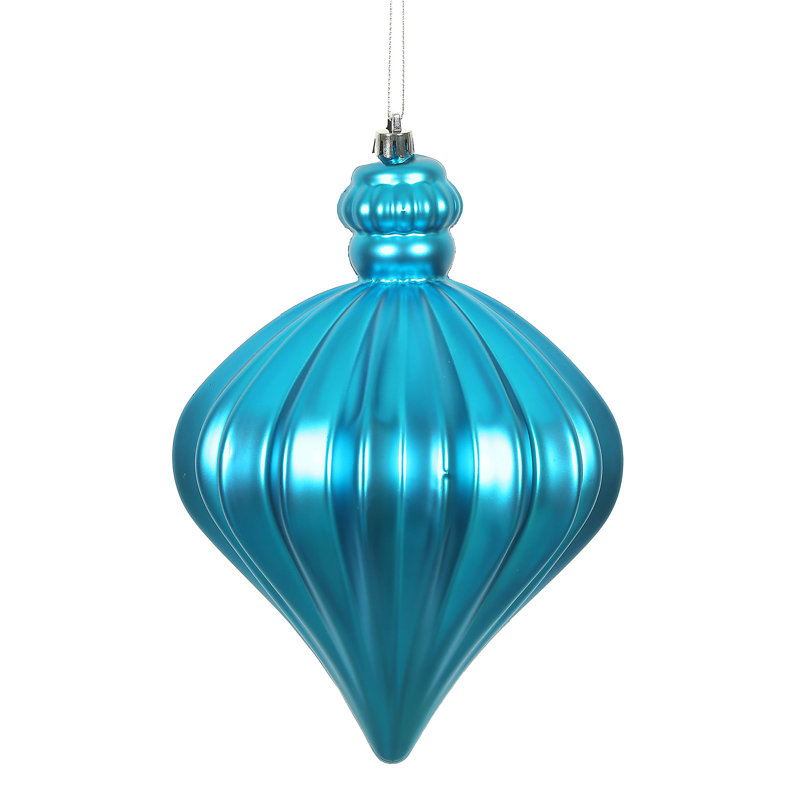 Ornement de Noël oignon 6 po, Turquoise