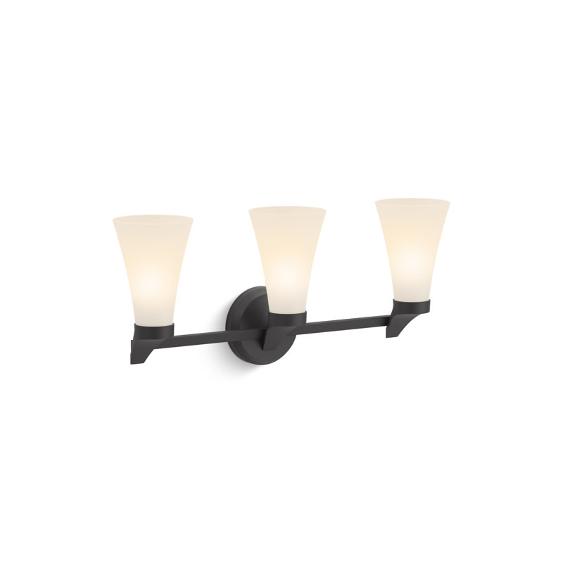 Simplice 22-5/8 In. Three-Light Sconce, Matte Black