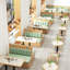 Bancs de café simples haut de gamme