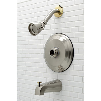Kingston Brass Pressure Balanced Tub and Shower Faucet, Trim Only without Handle