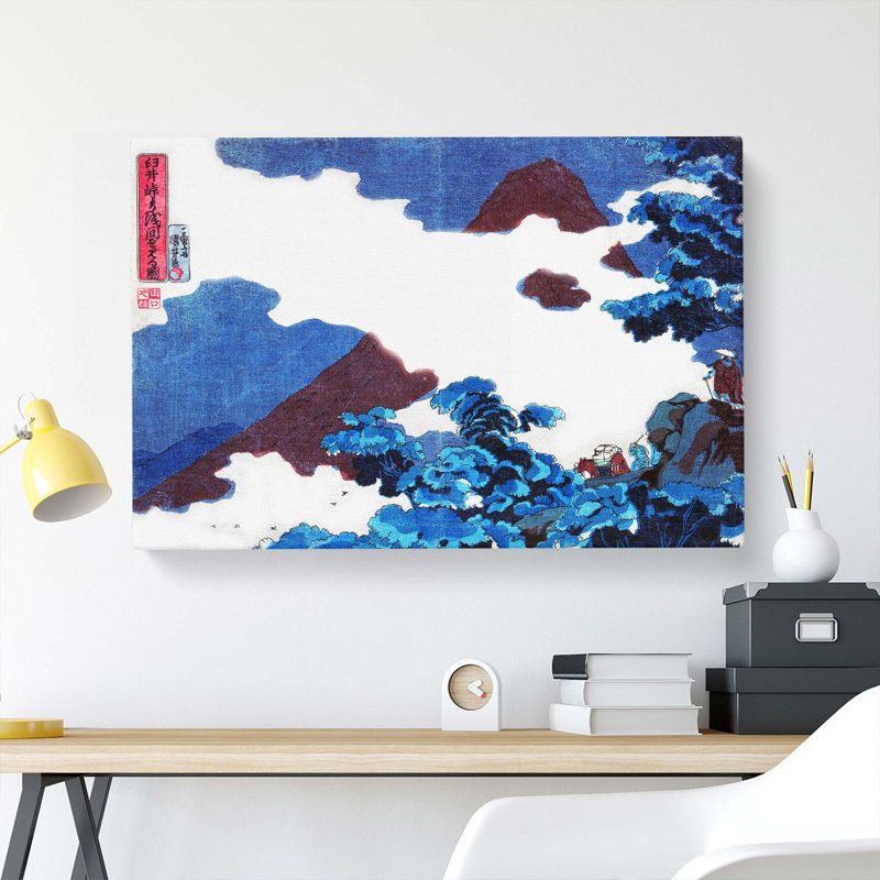 View of Mt. Asama by Utagawa Kuniyoshi - Wrapped Canvas, 50cm H x 76cm W x 3cm D