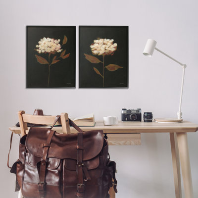 Solitary Bloom Before Fall 2 PC Framed Giclee Art Set by Haley Knighten