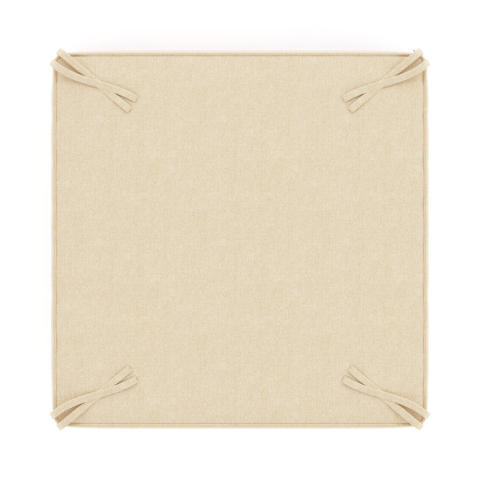 Sunbrella Outdoor Ottoman Cushion, Canvas Canvas Sunbrella® Canvas