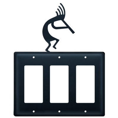 Kokopelli 3-Gang Rocker Wall Plate