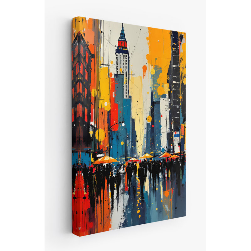 Downtown Rain, 30" H x 20" W