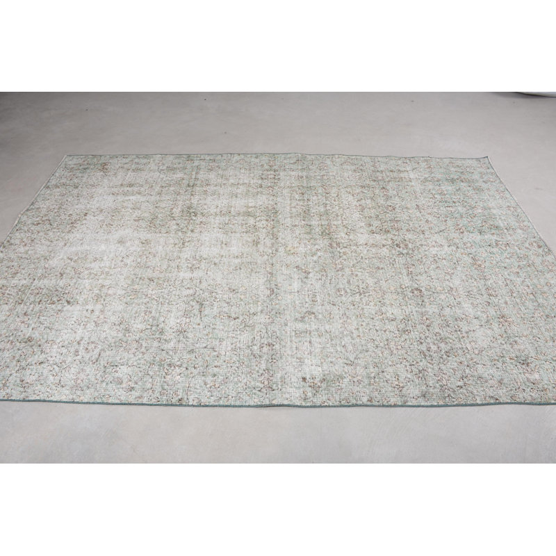 Tapis blanc en laine Modern Patchwork 64,6 x 100,8 pouces