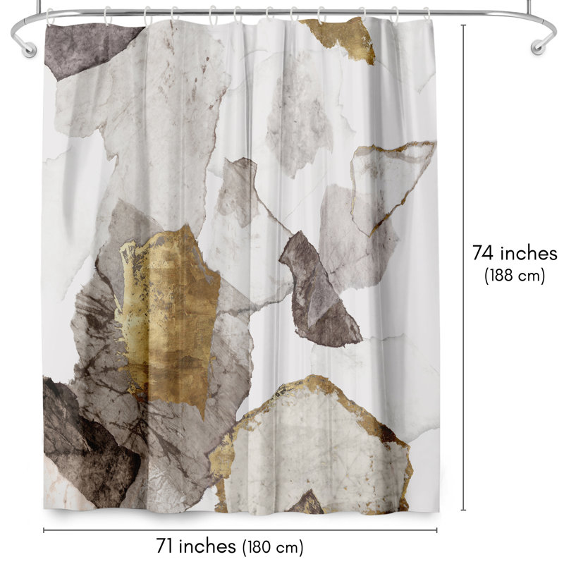 Abstract Shower Curtain Amplified by PI Creative Art, PI Amplified Abstract