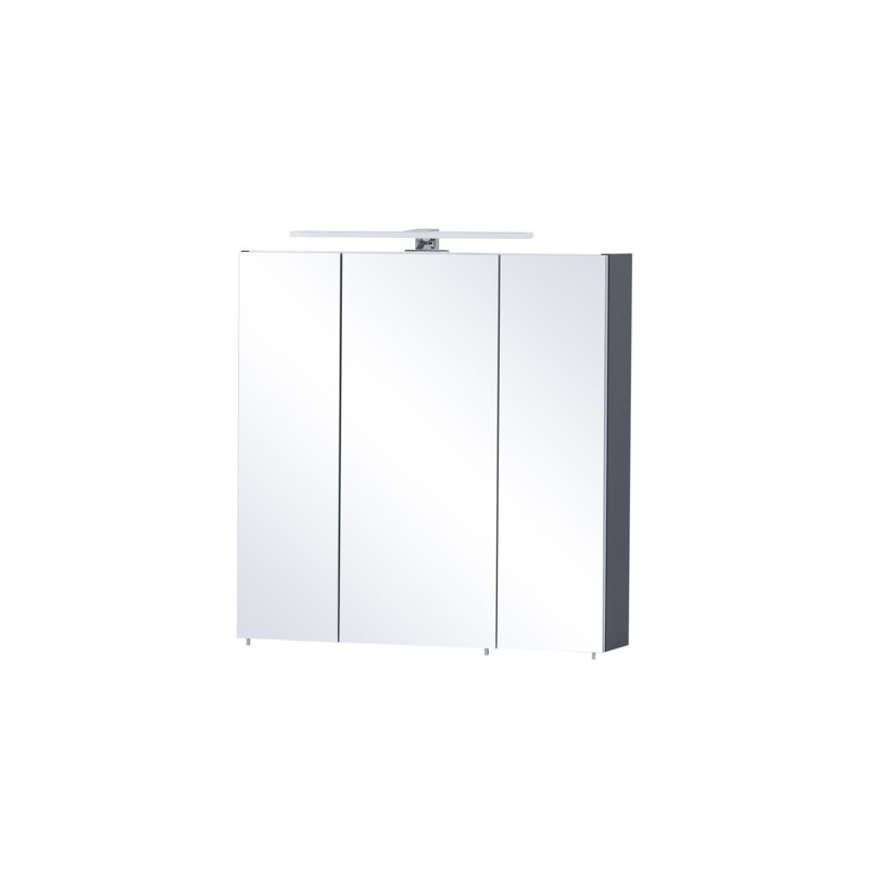 Jaelene Bansil 70 cm x 74.8 cm Mirror Cabinet with LED Lighting, Dark Blue