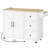 Mayrani 43" Rolling  Kitchen Island with Storage and Power Outlet-270499879