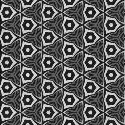 Tapis noir/gris à motifs