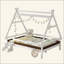 Lit plateforme House avec escalier, structure de lit en bois massif, profil bas et conception amusante pour enfants-802307966-802307963