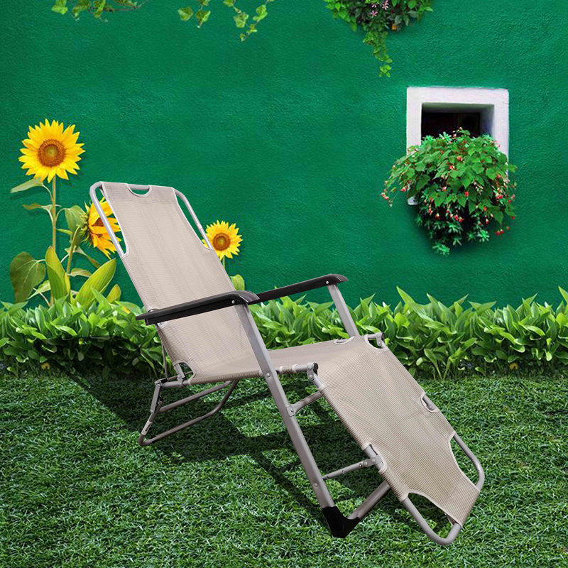 Asalee Folding Zero Gravity Chair, Grey