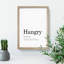 Definition of Hangry - Picture Frame Typography-62796770-62796769