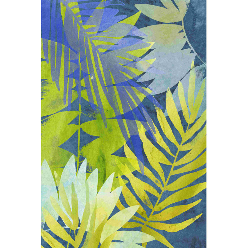 Indigo tropical I, H 18 po x l 12 po