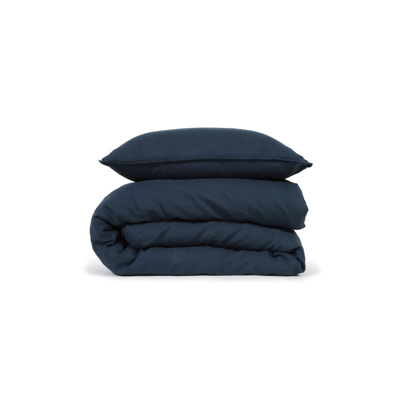 Parker Duvet Cover, Queen Duvet Cover + 2 Standard Shams, Rayon from Bamboo, Ocean