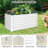 Galvanized Steel Raised Garden Bed Kit – Heavy-Duty 6x3x2FT Rectangular Outdoor Planter Box for Vegetables, Flowers, Herbs (White, 2-Pack)-1925343719-1925343707-1925343711