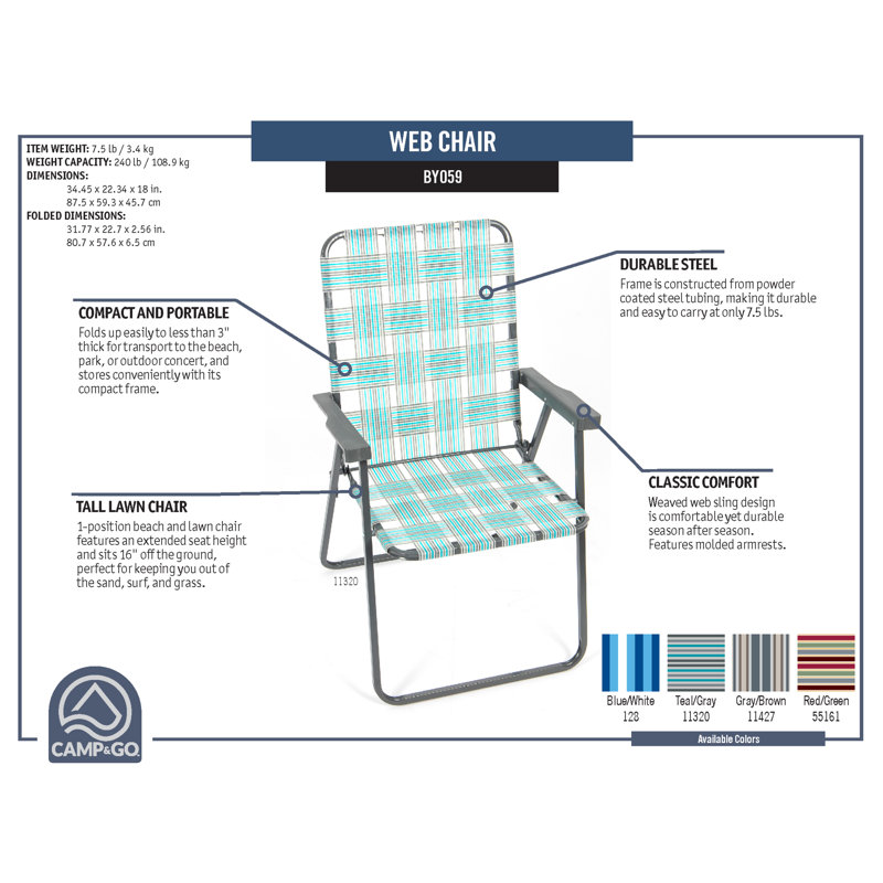 Classic Web Folding Chair