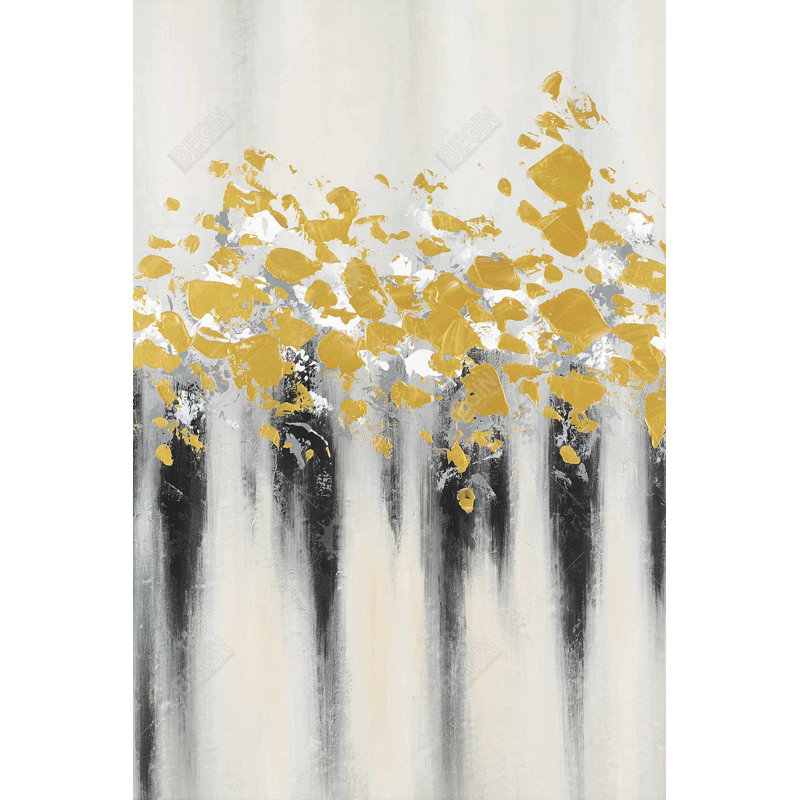 " Small Golden Spots ", 36" H x 24" W