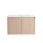 Meuble-lavabo double 72 po avec armoire supérieure, lavabo en céramique et conception sans poignée 72 po-132949835-132949839