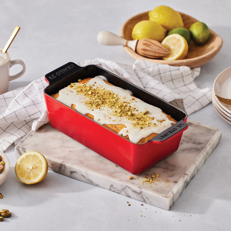 Cerise Enameled Cast Iron 2qt Loaf Pan