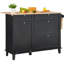 Armoire de rangement avec chariot et poubelle Kitchen Island