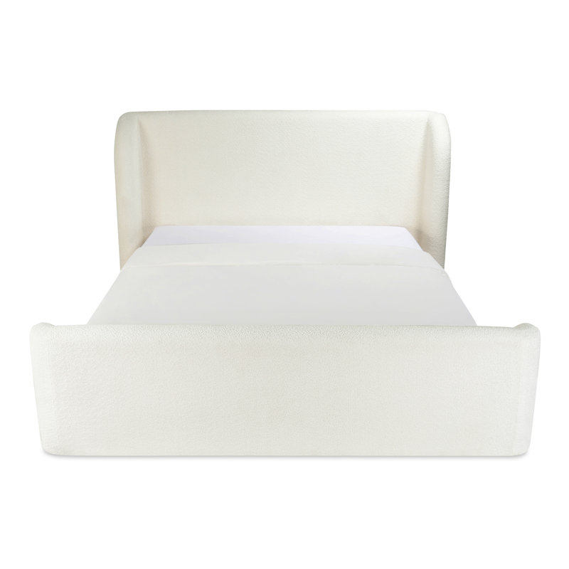 Lit avec rangement Novi Lizzie, Grand, Crème Boucle