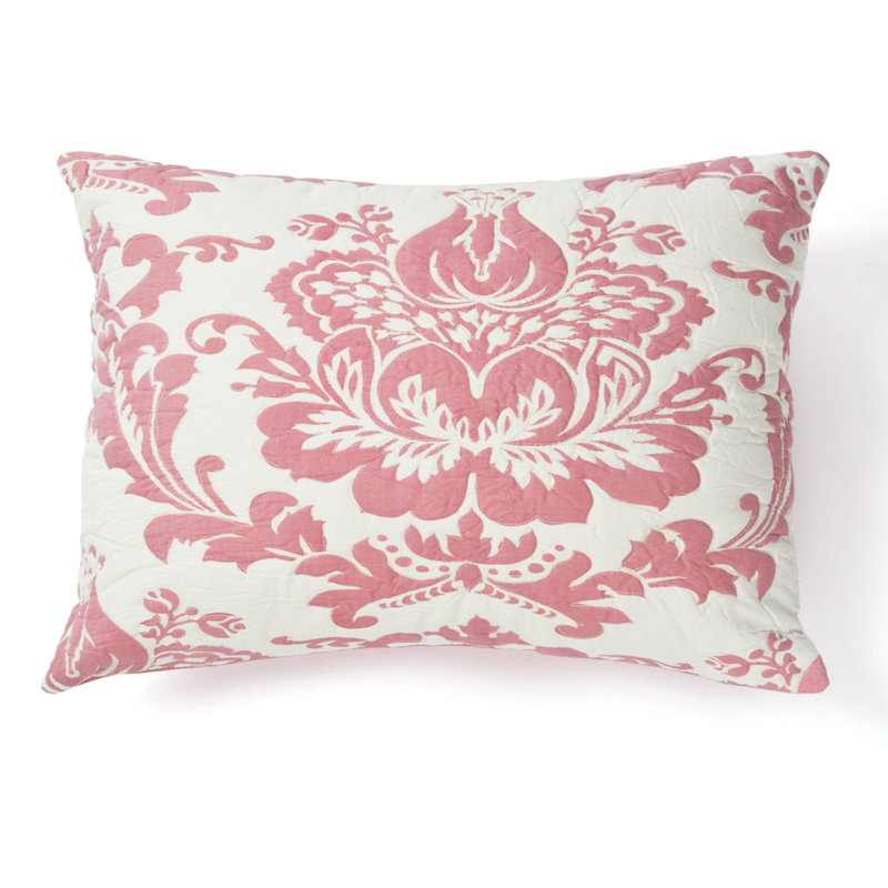 Demee Cotton Pillow Sham - King, Coral, King