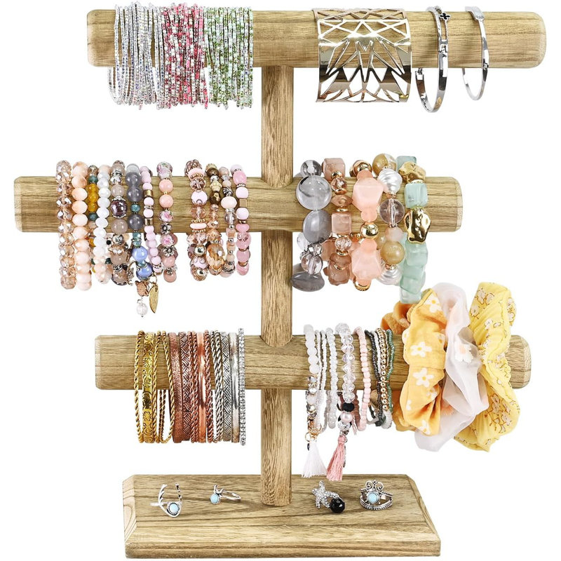 Organisateur de boîte à bijoux en verre trempé