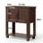 Farmhouse Coffee Bar Table with 2-Door Cabinet, Kitchen Storage Cabinets with Open Shelf, Coffee Station for Dining Room, Kitchen, Hallway, Living Room (Walnut)-168287079-168287080