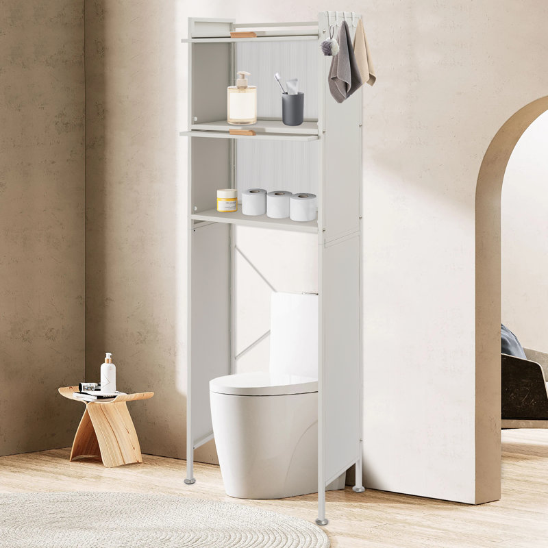 Freestanding Over Toilet Storage Cabinet, White