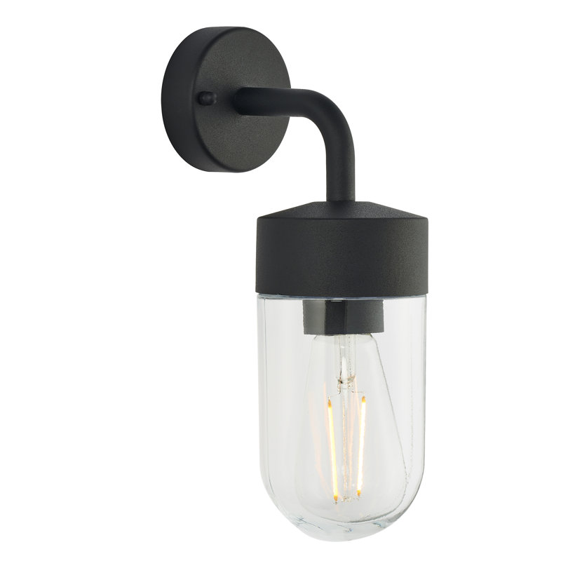 Myla 21cm H Outdoor Barn Light, Matte Black
