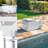  Permasteel Party Cooler With Divider And Removable Basin, Spacious 80-Qt Capacity, Chills 36Hrs, Serving Tray, Rolling Ice Chest For Indoor And Outdoor Entertainment, White-86881160-116395513