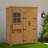 Outdoor Storage Shed with Door and Window, Outside Wooden Tool Shed with Waterproof Asphalt Roof