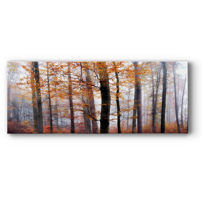 Perdus dans la forêt sur toile, H 24 po x l 60 po x P 1,5 po