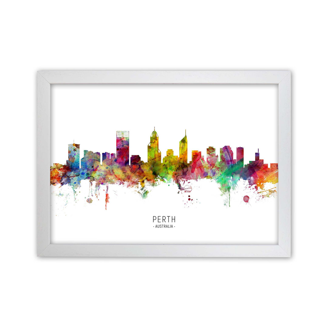Perth Australia Skyline by Michael Tompsett - Print