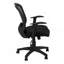 Chaise de bureau, hauteur réglable, pivotante, ergonomique, accoudoirs, bureau d'ordinateur, travail, filet noir