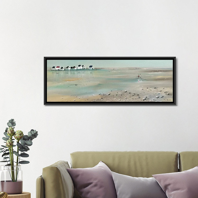 « front line i », impression sur toile, H 12 po x l 36 po x P 1,5 po, Toile avec cadre noir