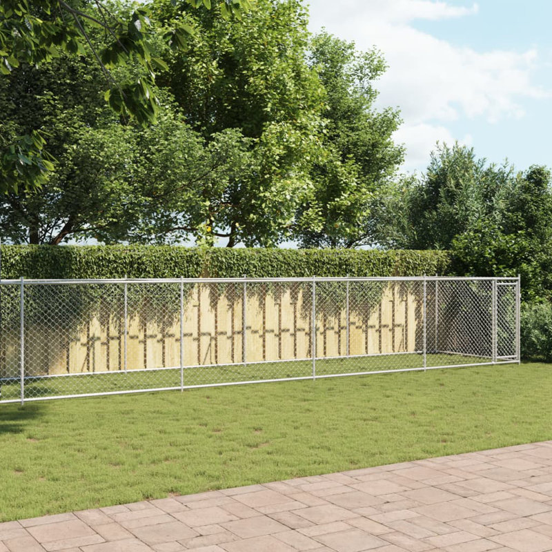 Alejandra 150cm H Steel Yard Kennel, 150 H x 1000 W x 200 D cm