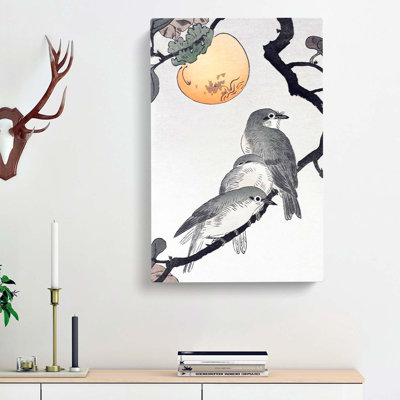Birds & Plants by Ohara Koson - Wrapped Canvas Painting
