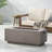 Rectangular 40,000 Concrete Fire Pit - Warm Up Your Outdoor Life, Transform Space-290046489-290046490