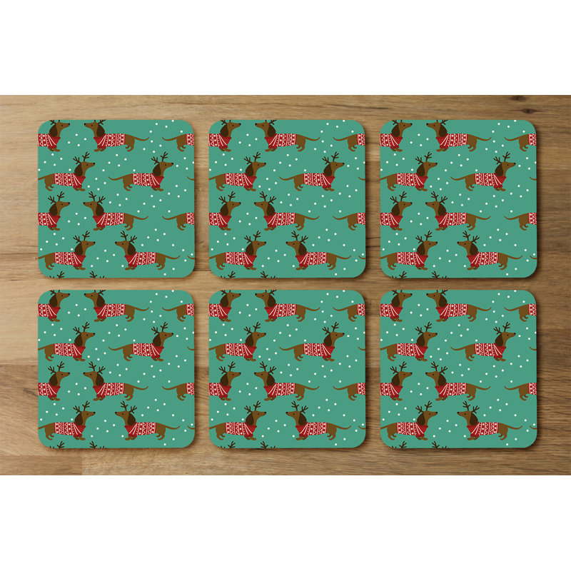 Square 6 Piece Coaster Set