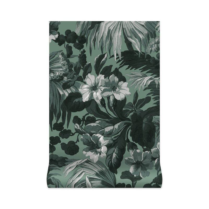 Limerence 9.84' L x 70.87" W Wallpaper Roll, Fern