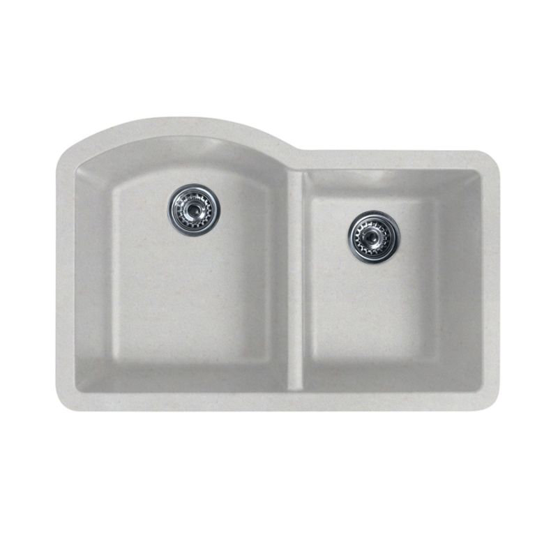 Évier de cuisine à double cuve en granite 32 po x 21 po, Granito