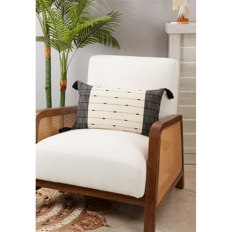 Lincoln Collection Cotton Reversible Throw Pillow, Down Blend