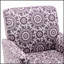 Fauteuil à motifs en mélange de polyester, structure en bois de bouleau massif avec pieds fuselés, fauteuil d'appoint rembourré en mousse pour le salon et le bureau