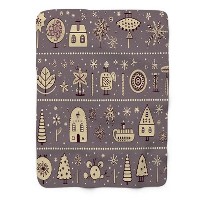 Snowfall Dots - 1 Piece Premium Blanket