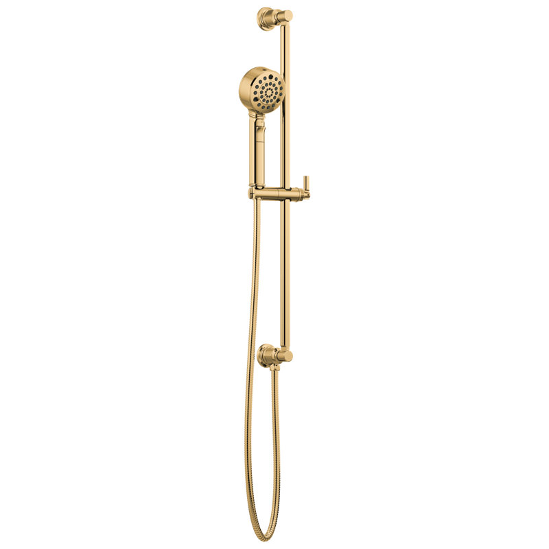 Invari® Multi Function Handheld Shower Head with H2OKinetic® Technology, Polished Gold
