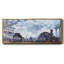 «Saint Lazare station in Paris», arrivée d'un train par Monet - toile encadrée-110637986